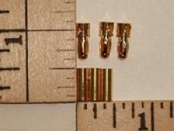 3.5mm Gold Plated Wire Connector Pin Set, 3-pack