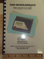 <b>Orbit Microlader Pro 6.3 Operator Manual</b>
