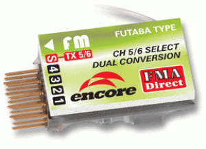 FMA Encore Sub-Micro Receiver Futaba/Hitec Shift