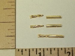 1.5mm Gold Plated Wire Connector Pin Set, 3-pack
