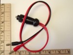 12V Cigarette Lighter Adapter 16" Cord & Banana Plugs