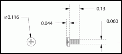 Medusa Research 12mm Afterburner Brushless Motor Replacement <u>Mounting Screws</u>