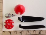 <b>Plastic Spinner with Folding Plastic Prop 30x2.3mm w/6.5x4</b>