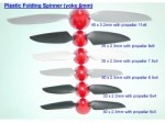 <b>Plastic Spinner with Folding Plastic Prop 30x3.2mm w/6.5x4</b>
