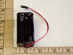 4 AA Cell Battery Holder with Universal/JR Male Connector
