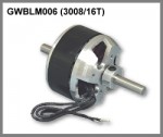 <b>GWS Brushless Outrunner Motor 3008/16T CNC<br>