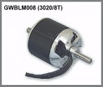<b>GWS Brushless Outrunner Motor 3020/8T CNC</b>