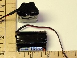 Radical RC 1000mAh 5-AAA Cell 6V Sanyo NIMH RX Hump Pack