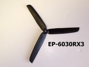 <b>GWS 3 Blade Prop HD 6 x 3 COUNTER ROTATING, Black</b>