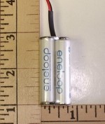 Sanyo Eneloop, 800mah NiMH 4-AAA Cell 4.8V Square Pack