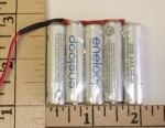 Sanyo Eneloop, 800mah NiMH 4-AAA Cell 6.0V, 5 Cell,  Flat Pack