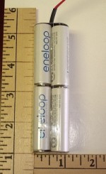 Sanyo Eneloop, 2000mah NiMH 8-AA Cell 9.6V, 8 Cell,  Tx Square Pack
