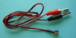 <b>JR/Spektrum Black TX Plug Direct Charge Cord</b>