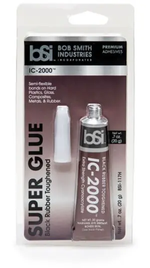 IC-2000(TM) Black Rubber and Carbon Toughened CA .7 oz(20g)