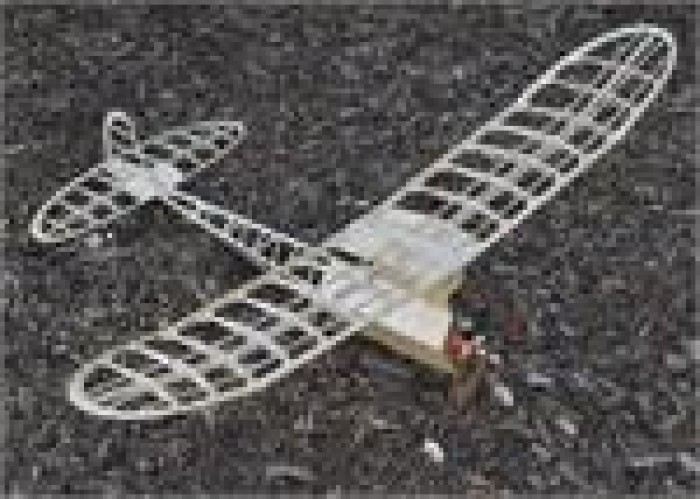 .020 AERBO Free Flight LASER CUT KIT 1/4A Nostalgia Free Flight, 28"