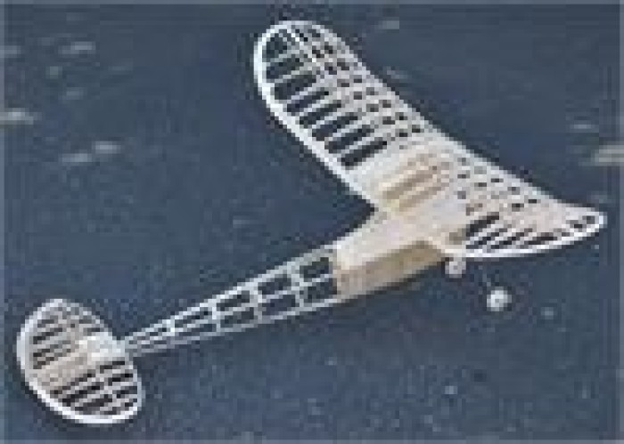.020 AERBO Free Flight LASER CUT KIT 1/4A Nostalgia Free Flight, 28"