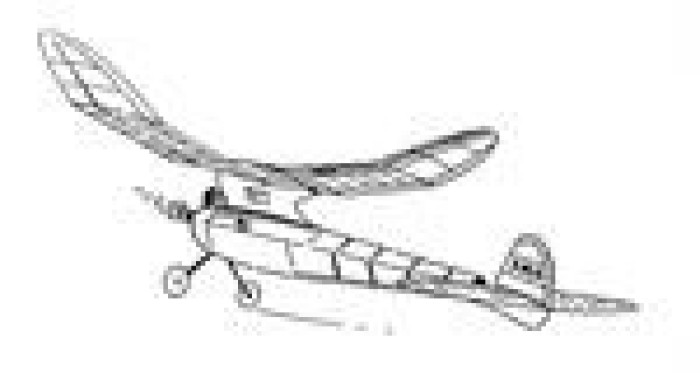 .020 AERBO Free Flight LASER CUT KIT 1/4A Nostalgia Free Flight, 28"