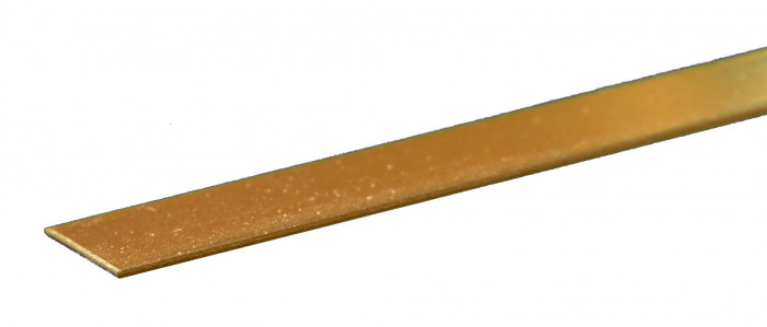 .025 x 1/2 x 12 Inch K &amp; S Brass Strip, 1PC