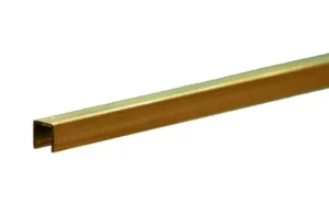 0.014" Wall x 1/8 Wide x 1/8 Leg Lengths x 12" Long, Brass Channel, 1PC