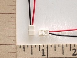 2-Pole/Wire Pigtail w/Female JST Micro White
