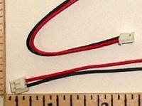 2-Pole/Wire TX Battery Pigtail JR/Spektrum White