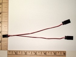 3-Pole/Wire Servo Micro Lite Servo V Harness 6"