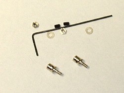 Micro EZ-A-Just Rod End Connectors up to .032 wire.