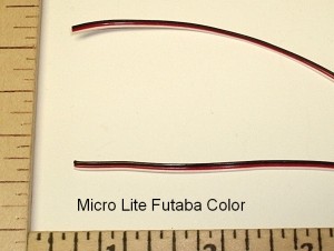 3-Pole Futaba Colored Micro Lite Wire 30 Gauge