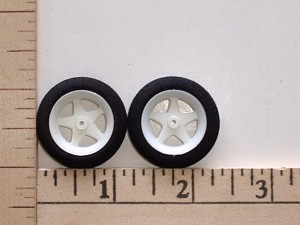 Maxx Products Lite Weight Foam Tire & Spoked Wheel Pair 1.25" Dia.