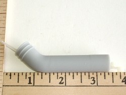 Radical RC Silicone Exhaust Deflector for .32 to .60 Size Engines Gray 10MM