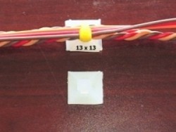 Radical RC Nylon Cable Tie Mounting Pads 13x13mm, 10 Pack