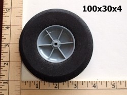 RRC Light Foam Wheel/Tire Pair. 3.9"x1.2" (100mmx30mm)