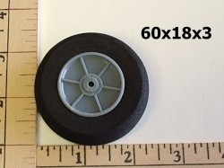 RRCLightFoamWheelTirePair.2.4x0.760mmx18mmx3mmshaft