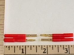 2mm Gold Pin Steckers type Wire Connector 1-Pair Set