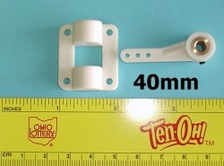 RadicalRCNoseGearBlockwith40mmLongSteeringArmfor4mmGear