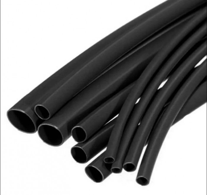 1/4"/6.4mm Flexible Shrink Tubing for Wires, 3-Foot PC BLACK
