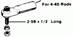 Du-Bro 2-56 Swivel Ball Link for 4-40 Rod