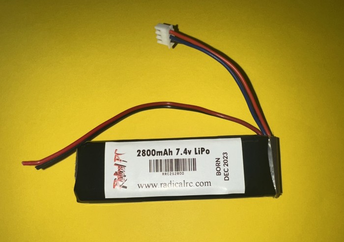 2S 7.4V 2800mAh LiPo Transmitter Pack