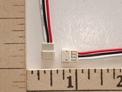 3-Pole FJ Wire Pigtail w/Female JST Micro White 