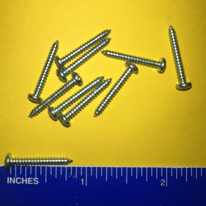 #3 x 3/4" Phillips Head Sheet Metal Screws, 10-Pack