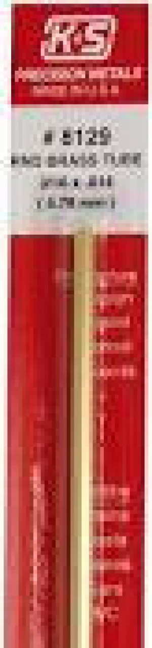 K&S 1144 ROUND BRASS TUBE .014 WALL (36IN LENGTHS) 3/32 (1 TUBE PER BAG X 5