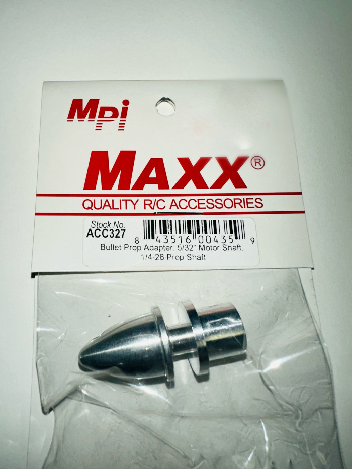 MPI Prop Adapter 4mm (5/32") Motor Shaft, Set Screw Type, 1/428 Prop
