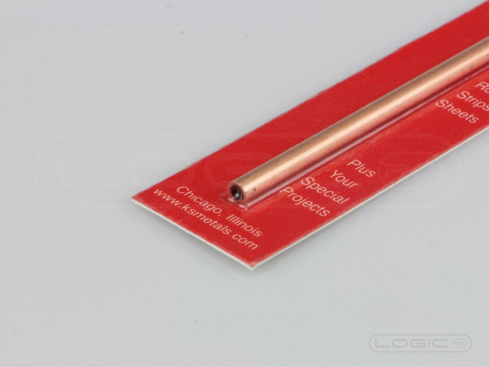 5/32 x 12 inch K &amp; S Round Copper Tubing, Singles