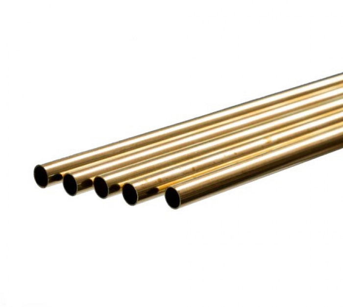 9/32 x .014 x 12 inch K &amp; S Round Brass Tubing, 1PC