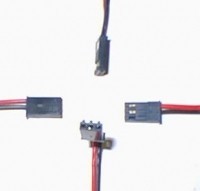 Airtronics ATX (Old) Style Single End 2 Wire Battery Male Lead