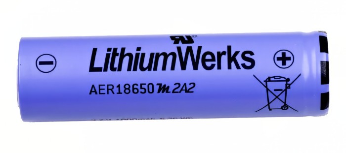 A123/LithiumWerks LiFe Nano Phosphate 1800mah Single #18650 Cell