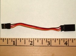 Adapter Female Futaba J to Male JR/Hitec/Spektrum (Futaba J servo into JR RX)