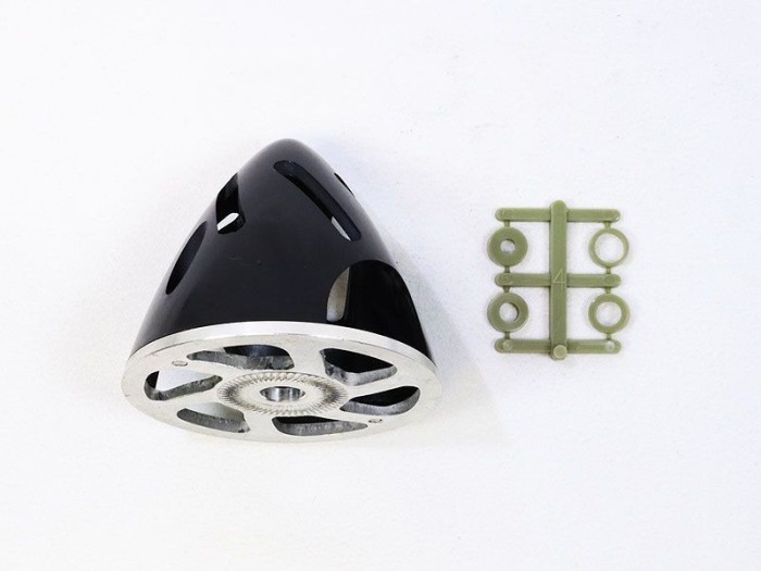 Air-Flow Spinner with Lightened Aluminum Backplate, 57mm (2-1/4")