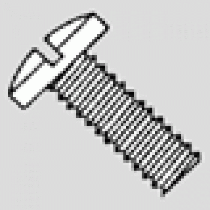 Binder Head Slotted Screw - Nylon 1/4-20 x 2 Inch Qty 6