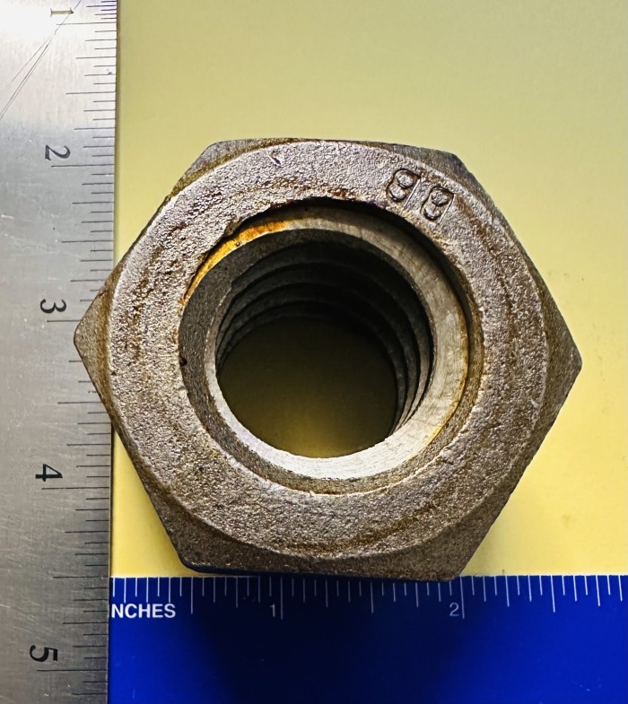 Carbon Steel Acme Hex Nut Right Hand, 1-1/4"-4 Thread Size